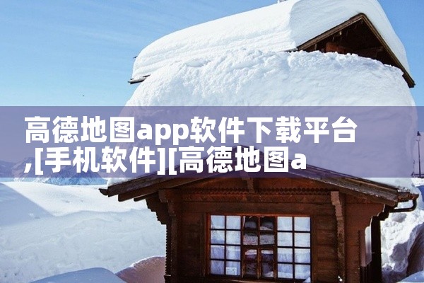 高德地图app软件下载平台
